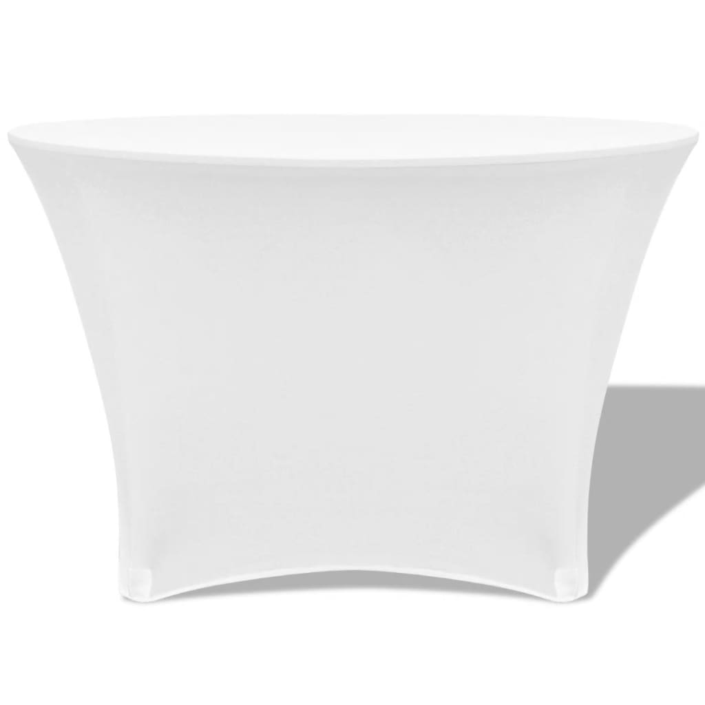 Tafelhoes Stretch Wit Rond 150X74 Cm 2 St