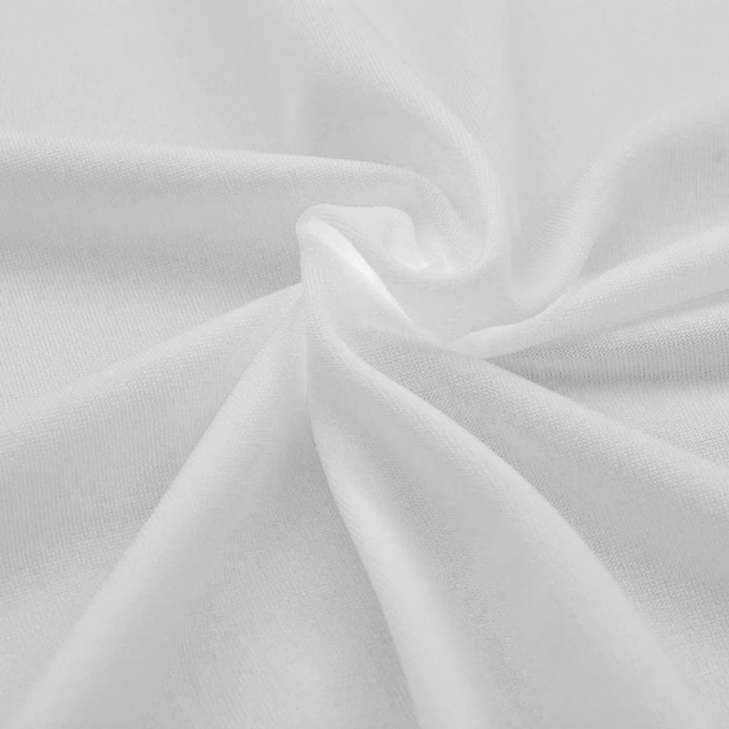 Tafelhoes Stretch Wit Rond 150X74 Cm 2 St
