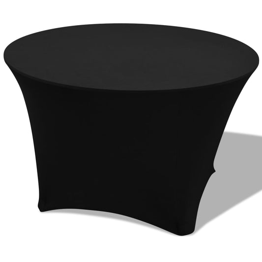 Tafelhoes Stretch Rond Zwart 180X74Cm 2 St