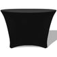 Tafelhoes Stretch Rond Zwart 180X74Cm 2 St