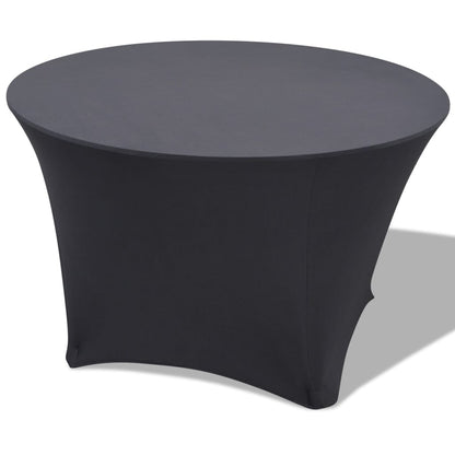 Tafelhoes Stretch Antraciet Rond 150X74 Cm 2 St