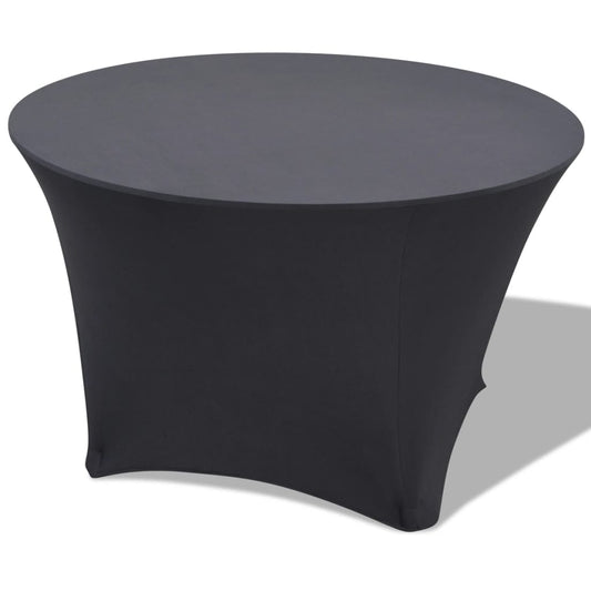 Tafelhoes Stretch Rond Antraciet 180X74Cm 2 St