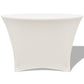 Tafelhoes Stretch Rond Crème 180X74Cm 2 St