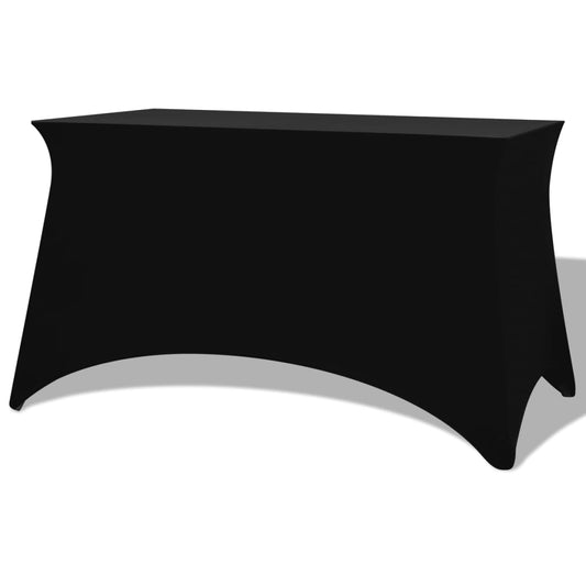 Tafelhoes Stretch Zwart 120X60,5X74 Cm 2 St