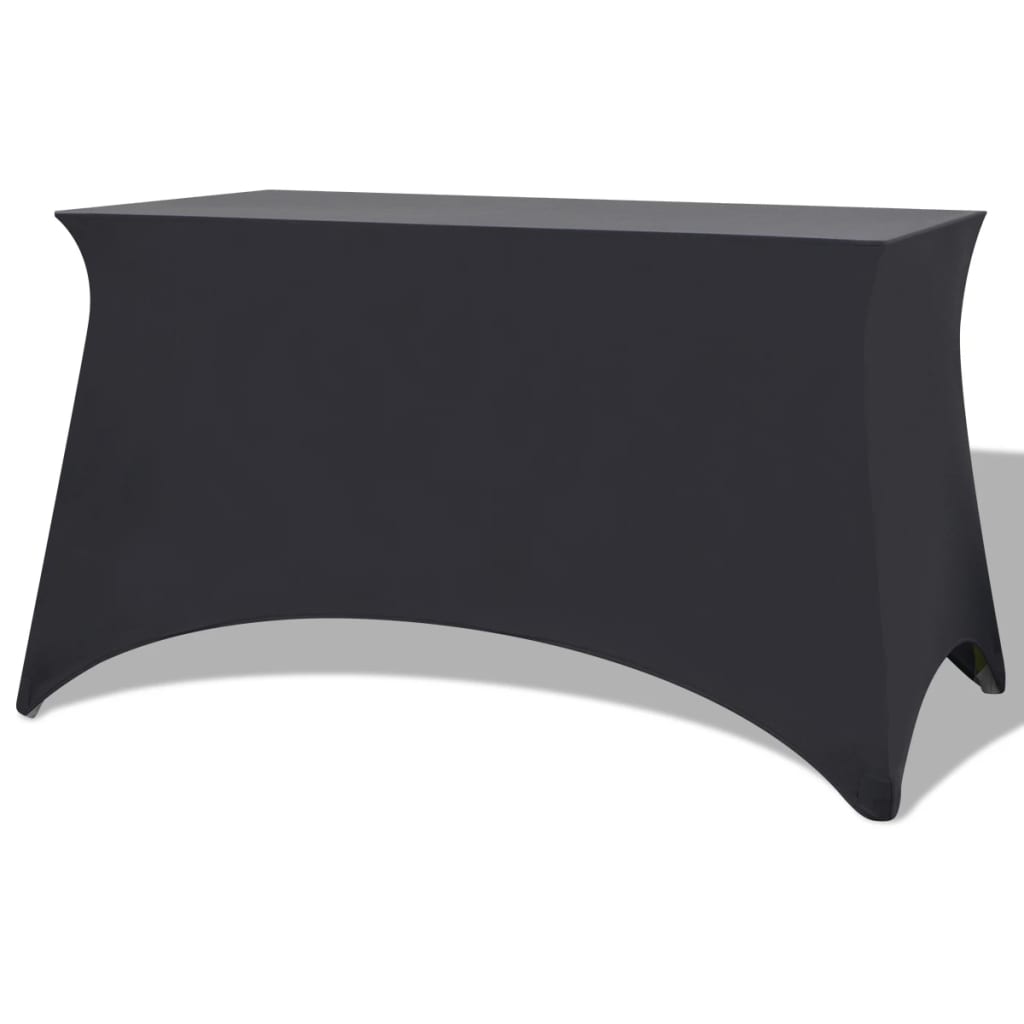 Tafelhoes Stretch Antraciet 120X60,5X74 Cm 2 St