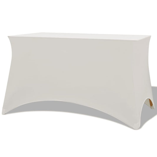 Tafelhoes Stretch 120X60,5X74 Cm Crème 2 St