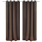 Gordijnen Met Metalen Ringen Verduisterend 135X175 Bruin 2 St