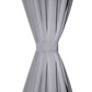 Gordijnen Met Metalen Ringen Verduisterend 135X175 Grijs 2 St