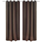 Gordijn Met Metalen Ringen Verduisterend 270X245 Bruin