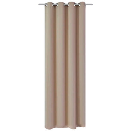 Gordijn Met Metalen Ringen Verduisterend 270X245 Crème