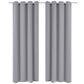 Gordijn Met Metalen Ringen Verduisterend 270X245 Grijs