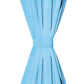 Gordijn Met Metalen Ringen Verduisterend 270X245 Turquoise