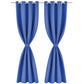 Gordijnen Met Metalen Ringen Verduisterend 135X175 Blauw 2 St