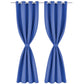 Gordijn Met Metalen Ringen Verduisterend 270X245 Blauw