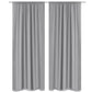 Gordijnen Verduisterend Dubbellaags 140X175 Cm Grijs 2 St