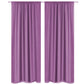 Gordijnen Verduisterend Dubbellaags 140X175 Cm Paars 2 St