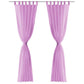 Gordijnen Voile 140X245 Cm Lila 2 St