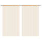 Draadgordijnen 140X250 Cm Beige 2 St