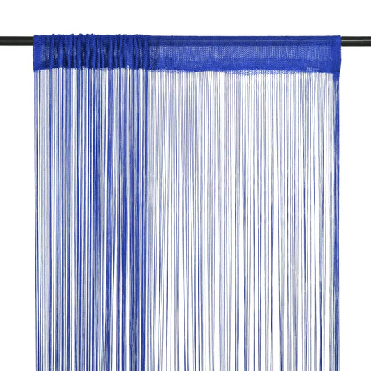 Draadgordijnen 140X250 Cm Blauw 2 St