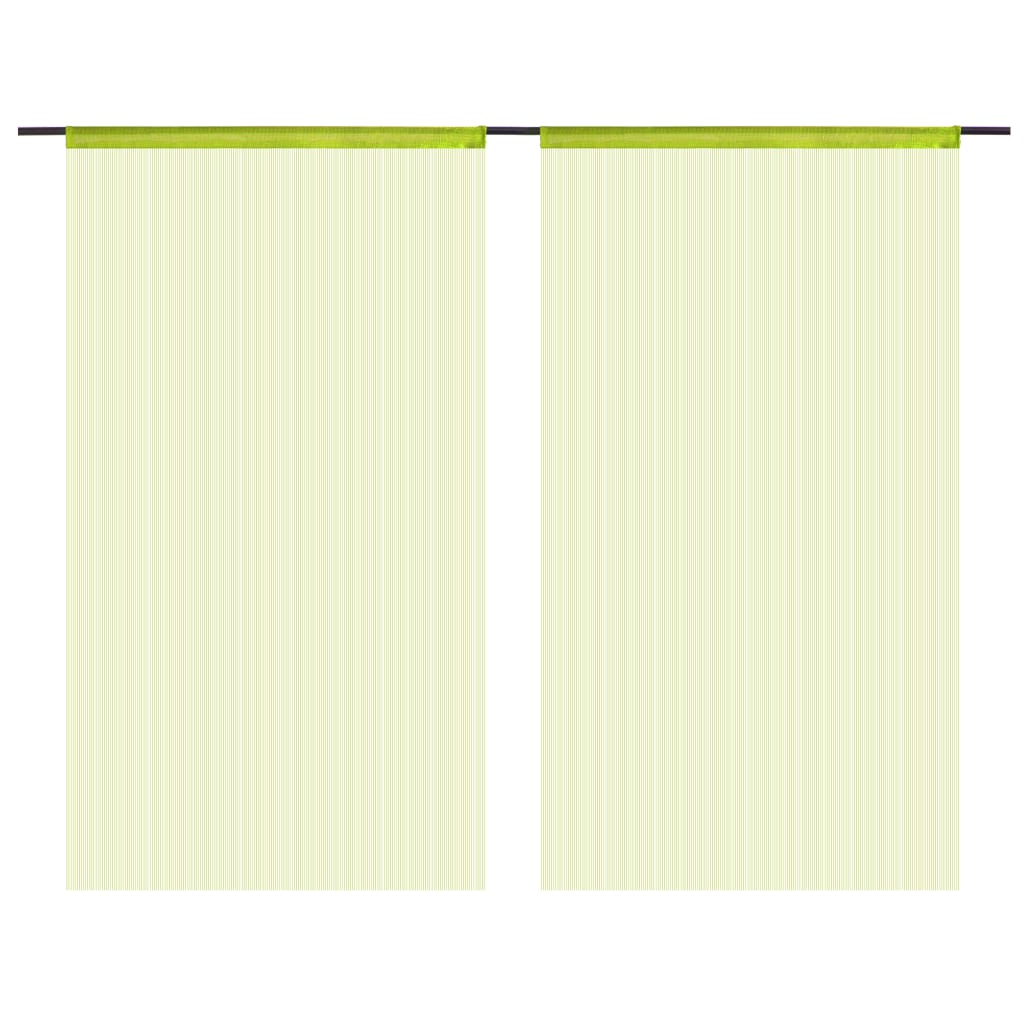 Draadgordijnen 140X250 Cm Groen 2 St