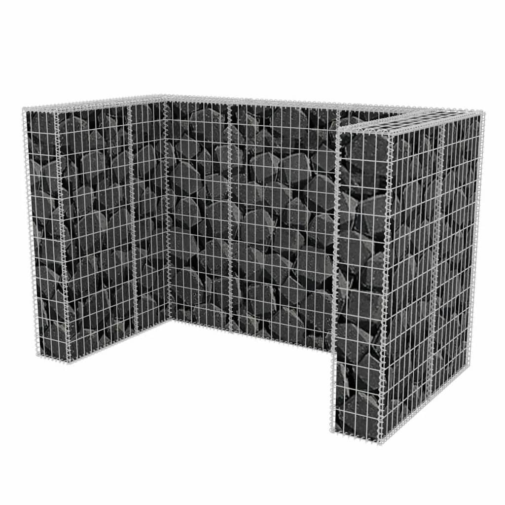Schanskorf Dubbele Vuilnisbak Ombouw 180X100X120 Cm Staal