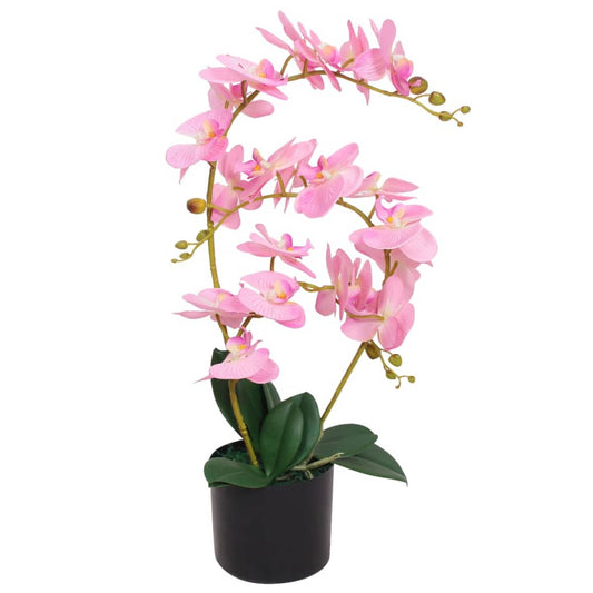 Kunst Orchidee Plant Met Pot 65 Cm Roze