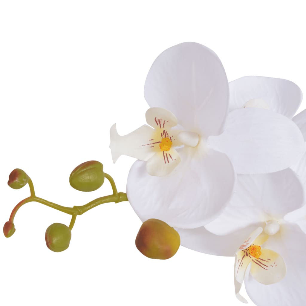 Kunstplant Met Pot Orchidee 75 Cm Wit
