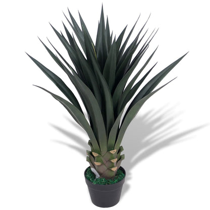 Kunst Yucca Plant Met Pot 90 Cm Groen