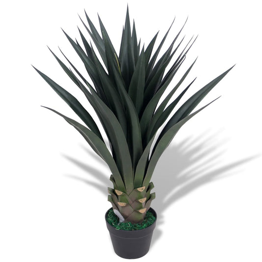 Kunst Yucca Plant Met Pot 90 Cm Groen