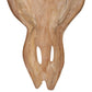 Stierenbeeld Wandgemonteerd 69X6X60 Cm Teakhout