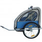 Kinderaanhangwagen Met Extra Aansluiting Blauw 36 Kg