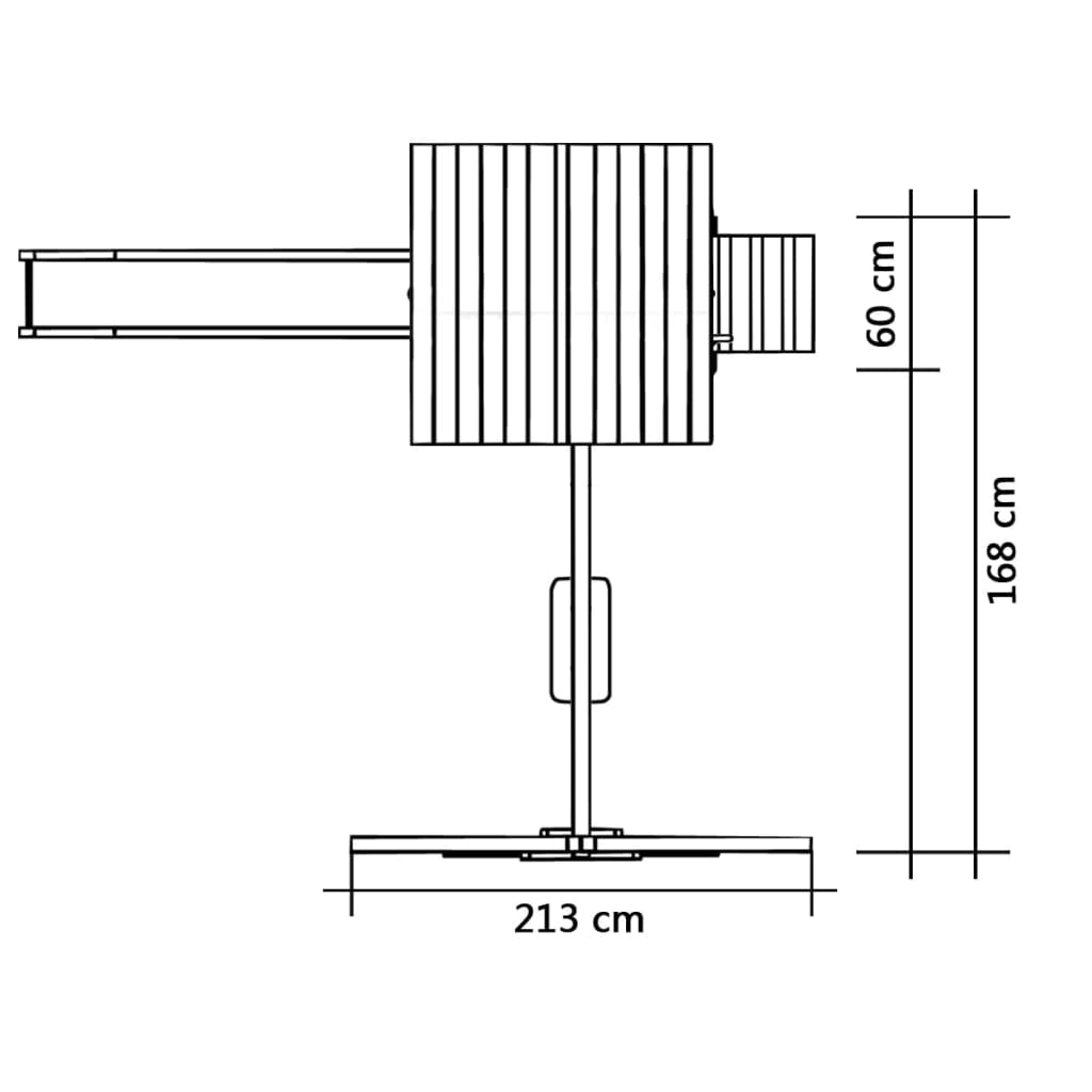 Speelhuis Met Glijbaan En Schommel 237X168X218 Cm Grenenhout
