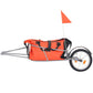 Fietskar Met Tas Oranje En Zwart