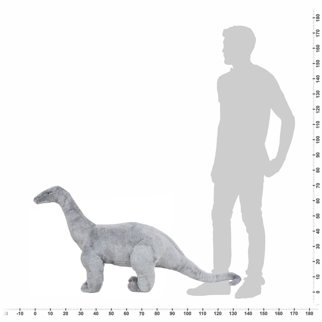 Speelgoeddinosaurus Staand Xxl Pluche Grijs