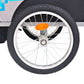 Fietskar Voor Kinderen 30 Kg Grijs En Blauw