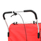 Fietskar Voor Kinderen En Wandelwagen 2-In-1 Zwart En Rood