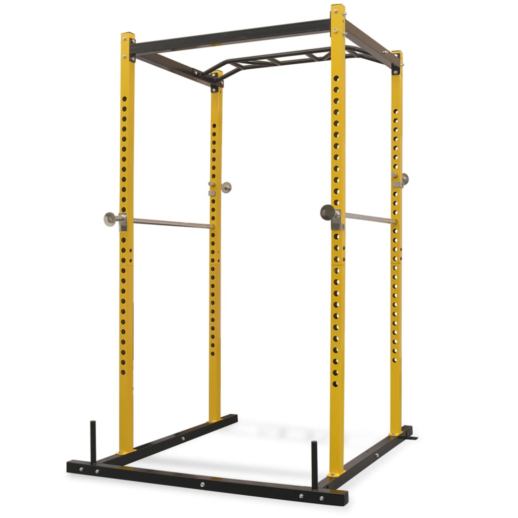 Fitnessapparaat 140X145X214 Cm Geel En Zwart