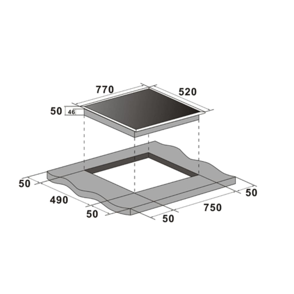 Retour Keramische Kookplaat 4 Zones Schott Glas 7200 W (Nl Only)