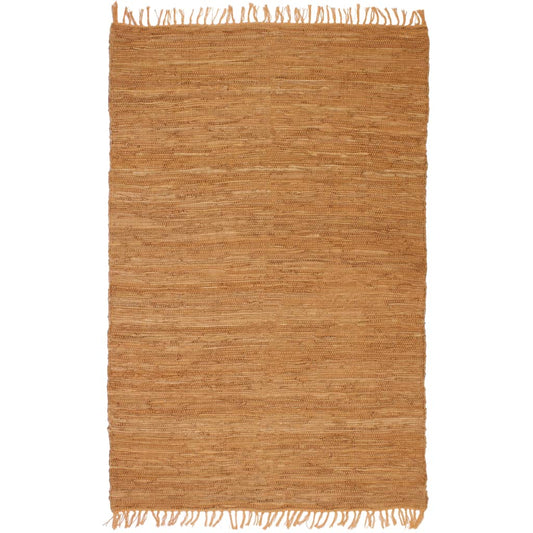 Vloerkleed Chindi Handgeweven 190X280 Cm Leer Tan