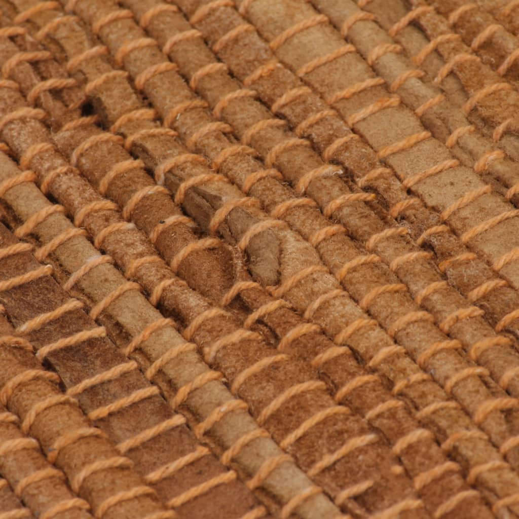 Vloerkleed Chindi Handgeweven 190X280 Cm Leer Tan