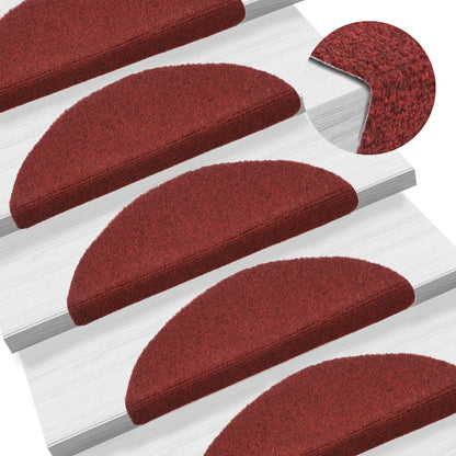 Trapmatten Zelfklevend 56X17X3 Cm Naaldvilt Rood 15 St