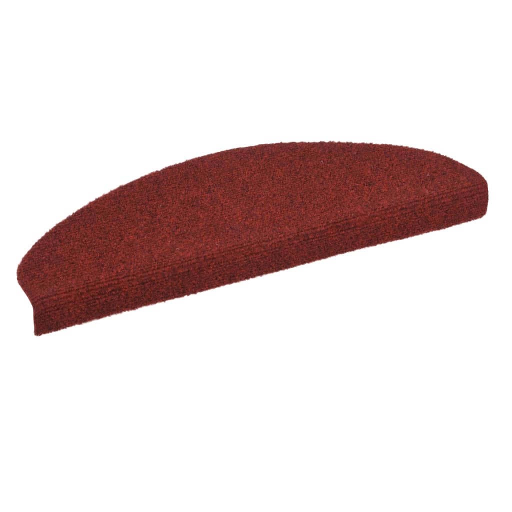 Trapmatten Zelfklevend 65X21X4 Cm Naaldvilt Rood 15 St