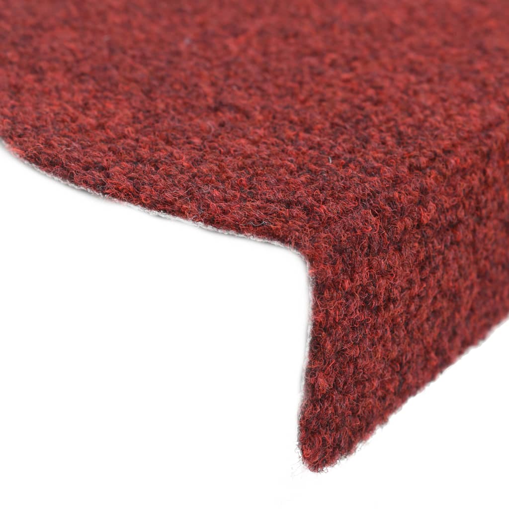 Trapmatten Zelfklevend 65X21X4 Cm Naaldvilt Rood 15 St
