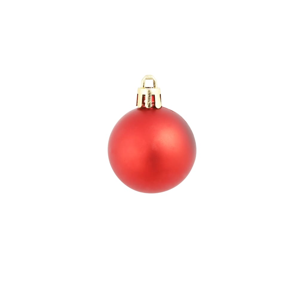 Kerstballen 100 St Rood/Goudkleurig/Groen