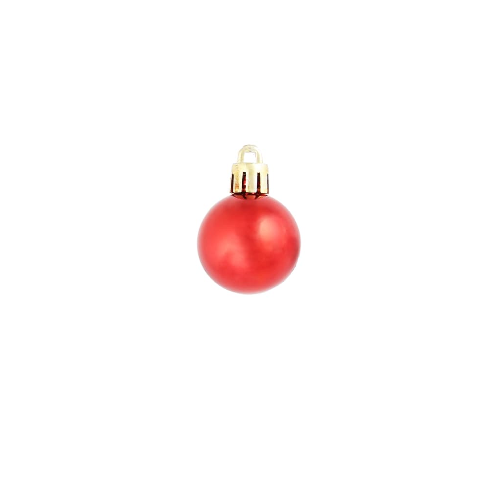 Kerstballen 100 St Rood/Goudkleurig/Groen