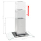 Eilandafzuigkap Lcd-Scherm Sensor 756 M³/U Led 90 Cm