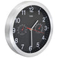 Wandklok Met Quartz-Mechanisme Hygrometer Thermometer 30 Cm Zwart
