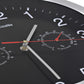 Wandklok Met Quartz-Mechanisme Hygrometer Thermometer 30 Cm Zwart