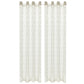 Glasgordijnen Warp-Gebreid 140X175 Cm Bladeren Crème 2 St