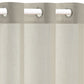 Glasgordijnen Linnen-Look 140X245 Cm Bruin 2 St